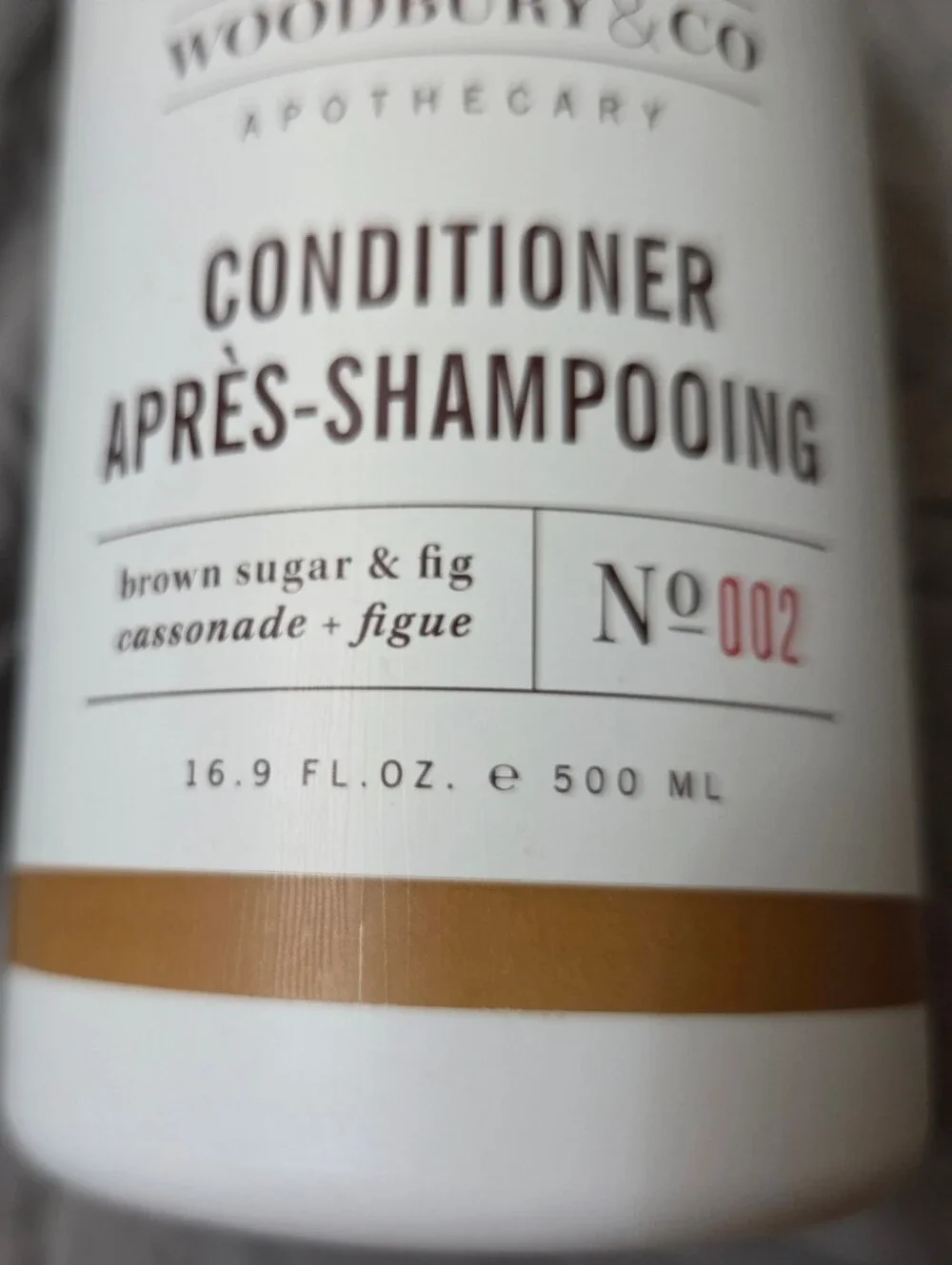 Woodbury & Co CONDITIONER 16.9oz Brown Sugar & Fig Old Town Apothecary Hotel